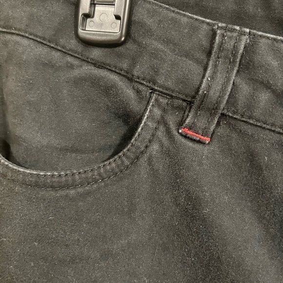 Vintage TOMMY HILFIGER JEANS Y2K Snap Button Fly Bootcut Black Size 8 Preppy - Picture 8 of 11